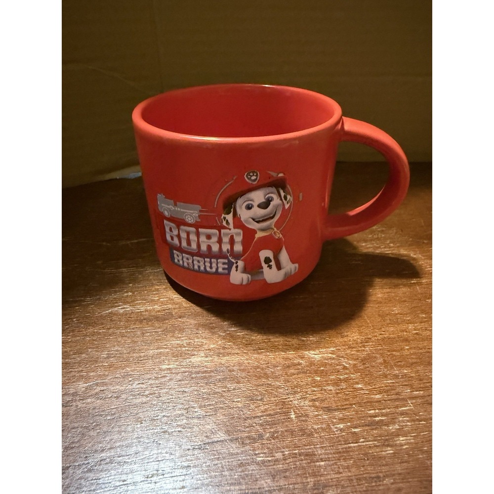 Paw Patrol BORN‎ BRAVE Red Ceramic Coffee Mug Cocoa Teacup 2023 Spin Master